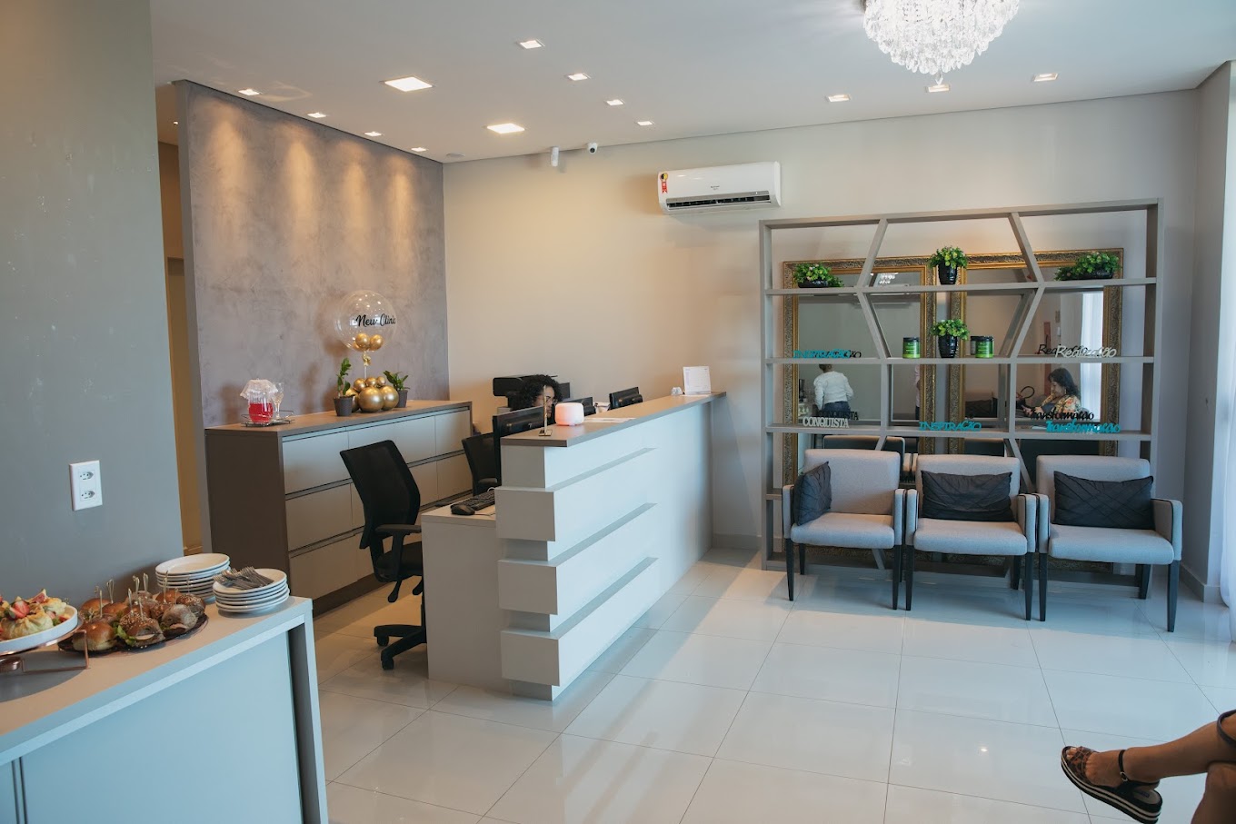 Instituto New Clinic — Planaltina, recepção e consultórios